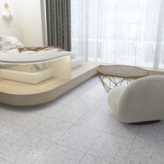 PVC plaadid Vinyl isekleepuv Veelike White Graniit Marble 30x30 cm Veekindel 24 tk.