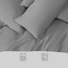 Un conjunto de ropa de cama Blumtal Blumtal 260x240 cm + 2x 40x70 cm Gray Oeko-tex