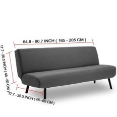 Nepopoln pokrov kavč brez 3-posteljnih naslovov Tianshu TS0033-11UK Spandex Denim modra