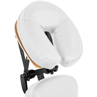 Massasje stol foldes opp til 130 kg hvit