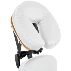 Silla de masaje plegable hasta 130 kg de blanco