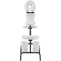 Chaise de massage pliante jusqu'à 130 kg blanche