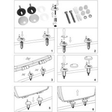 WC KAN MALMÖ seat with silent closing mechanism 2 Mounting methods