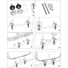 WC KAN MALMÖ seat with silent closing mechanism 2 Mounting methods
