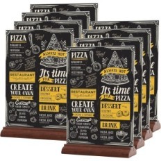 Porte-plaque acrylique Stand sur le menu A4 SrvnpiOy Set 8 pièces