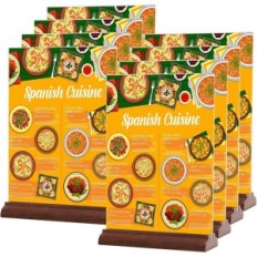 Houder op acrylplaat staan op het A4-menu SRVNPIOY Set 8 stuks