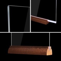 Soporte para el soporte de la placa de acrílico en el menú A4 SRVNPIOY MENÚ DE 8 PIEZAS Exposición