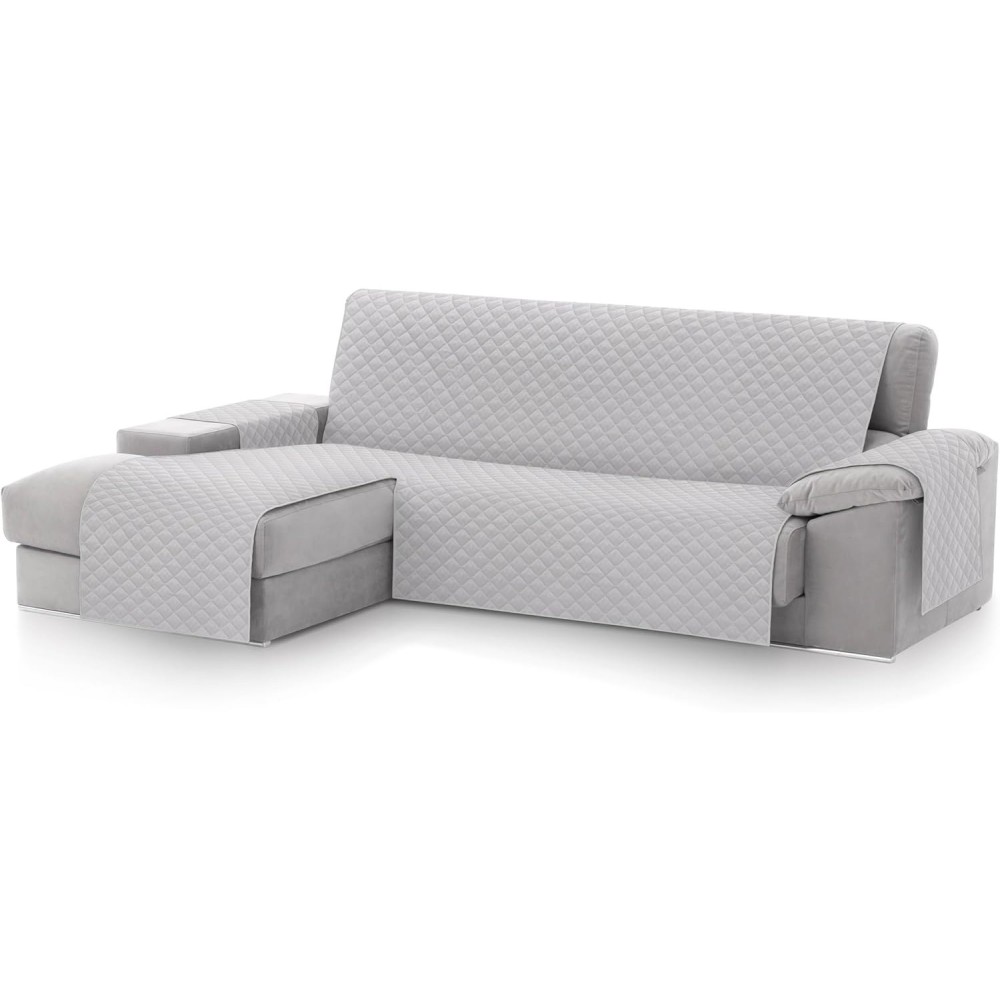 Tampa de softil-home Malu 240cm chaise longue esquerdo bok quilted elfenbein