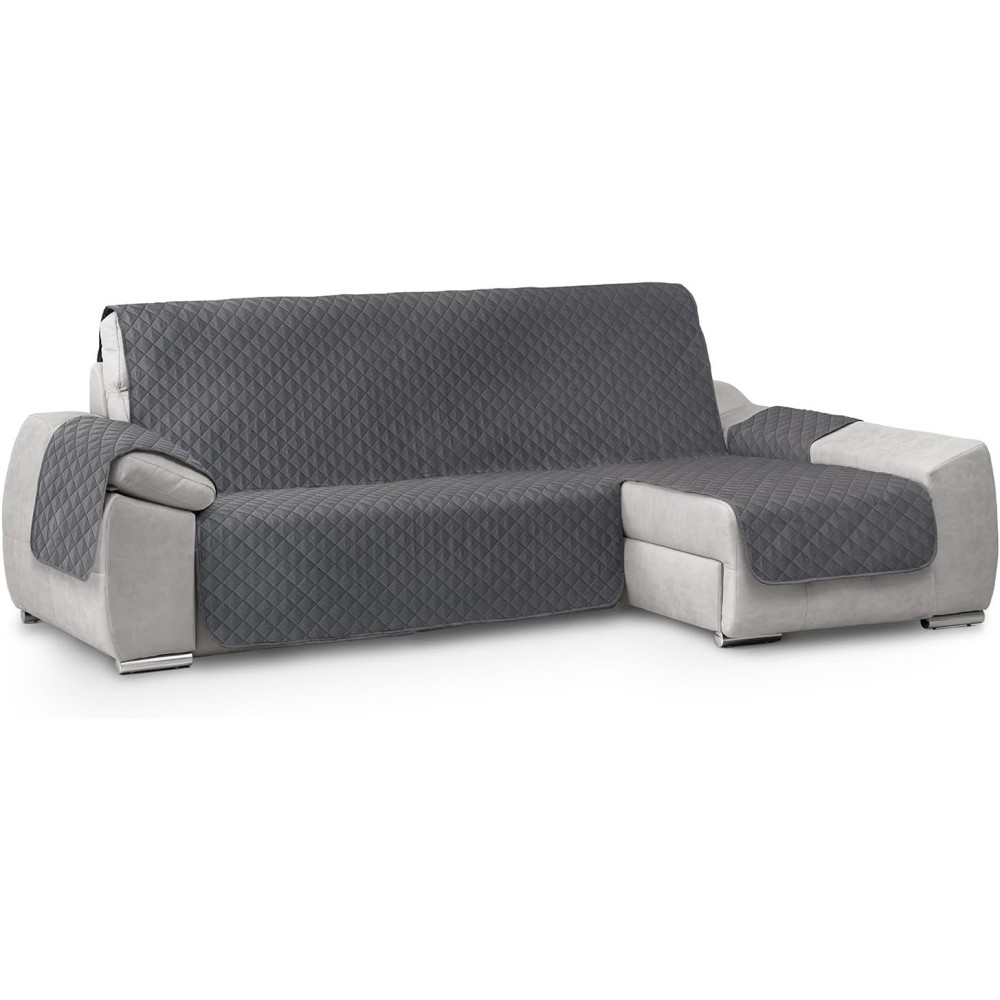 SOF COVER TEXTIL-HOME Circus 200 cm Chaiselongue desno stransko prešite sivo