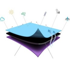 Used YoungBee 242x125x90 cm garden covers 242x125x90 cm waterproof black