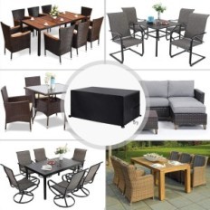 Gebrauchte YoungBee 242x125x90 cm Gartenabdeckungen 242x125x90 cm Wasserdicht schwarz
