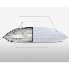 Ojeté homyrium 80x80 cm down polštář naplnění 90% dolů 10% pera