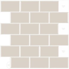 Self-adhesive tiles 3D Wostick Retro Subway coffee 10 pcs. 1.2 mm