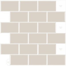 Self-adhesive tiles 3D Wostick Retro Subway coffee 10 pcs. 1.2 mm