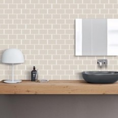 Azulejos autoadhesivos 3D Wostick Retro Subway Coffee 10 PCS. 1.2 mm