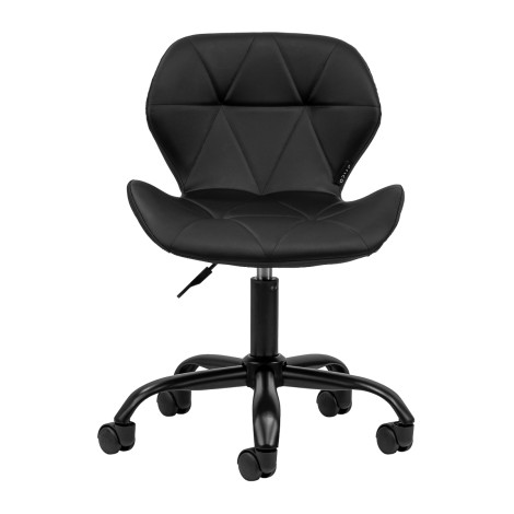 Cosmetic stool QS-06B black — front view