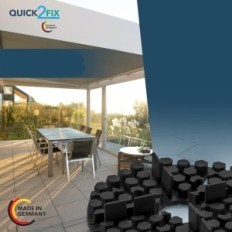 Bearings Rubber Quick2Fix Gasket 2 × 10 mm 50 pcs. For terrace panels