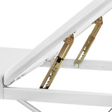 Bärbar vikningsbäddsmassagebord upp till 180 kg Bordeux White