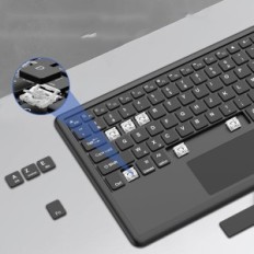 Sak med tastatur for Samsung Galaxy Tab S10 Ultra 14.6 "2024 Sengbirch Azerty Black