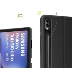 Tapaus Näppäimistö Samsung Galaxy Tab S10 Ultra 14.6 "2024 Sengbirch Azerty Black
