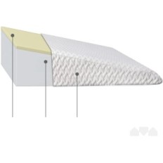 Cuscino per dormire con cuneo per reflusso milliard schiuma con una copertura