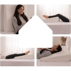 Wedge sleeping pillow for reflux milliard foam with a cover