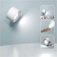 Applique murale LED Feallive Touch 360 ° Blanc / batterie de chaleur