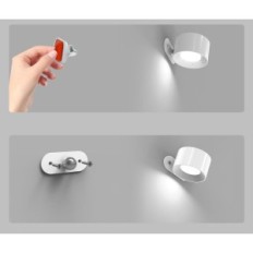 Zidna svjetiljka LED Feallive Touch 360 ° White / toplinska baterija