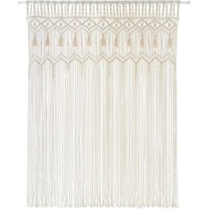 Macrama-gordijn Mkono Boho 132х180cm handgemaakt op het raam of de deur