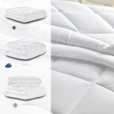 Duvet Wavve 240x220 cm Ensemble de 2 Art hivernal 300gsm et été 150gsm