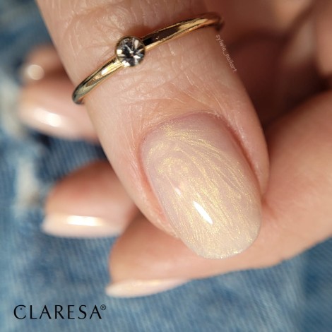 Claresa builder gel Soft&Easy dancing sparkles 45g — close-up