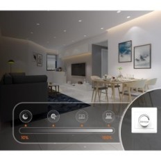 Lámparas de techo LED incorporadas Alusso Iluminación 10W 750LM Negro 6 PCS.