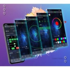 LED korostus Edge Glass RGB Oashis hyllyt näyttelyn kaukosäätimellä