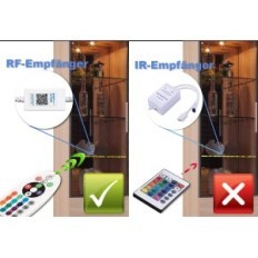 LED Highlighting Edge Glass RGB Oashis Shelves With Exhibition Remote