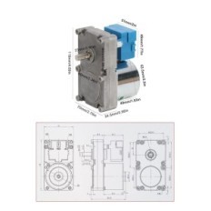 Käytetyt Pelletti Jack Motor AC220V: n syöttölaite, iso vääntömomentti 2 rpm