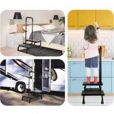 Tabouret de main-d'œuvre d'occasion à 2 étapes échelle antidérapante réglable 160 kg