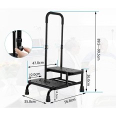 Použité pozadie stolice 2-krok protišmykový rebrík nastaviteľný 160 kg