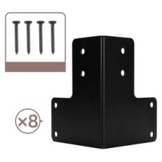 Used CSKUNXIA steel angles 8 pcs. Corner brackets for the terrace table top