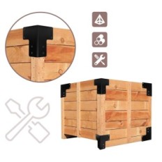 Used CSKUNXIA steel angles 8 pcs. Corner brackets for the terrace table top