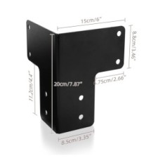 Used CSKUNXIA steel angles 8 pcs. Corner brackets for the terrace table top