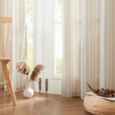 Kasutatud linaseemned kardinad sulgudes 130x225 cm Topick pruun 2 tk.