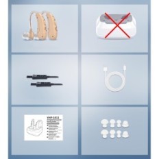 Incomplete headphones with noise reduction Delmicure VHP-1011 exhibition