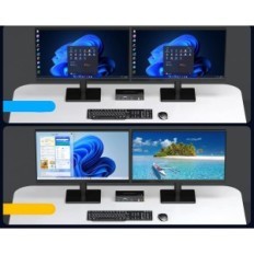 KVM 2XPC 2XMonitor VPFET 8K60HZ / 4K120HZ 4XUSB 3.0 Kopieer / Uitbreidingsmodus