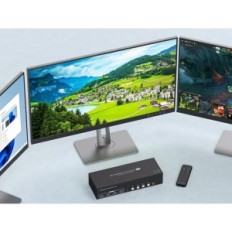 KVM 4XPC 3XMonitor VPFET 8K60Hz DP1.4 + HDMI2.1 4XUSB 3.0 kabli