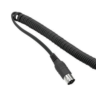 Saeyang Marathon 3 Champion nail drill machine white + H35LSP gray — close-up of the cable