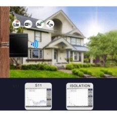 Antena externa incompleta 5G Maswell 2x2 Apesar de 6 dBI 600-8000 MHz 4G +