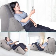 Incomplete Cushion Wedge Inflatable Saheyer Orthopedic Gray