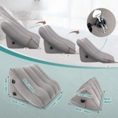 Unvollständiger Kissenkeil aufblasbarer Saheyer orthopädischer Grau