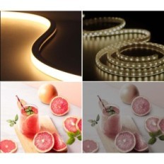 LED 220V 50m Tapeo impermeable IP65 YOOLI EU-D284 120 LED / M con fuente de alimentación y controlador