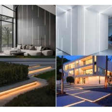 LED szalag 220V 50 m vízálló IP65 YOODI EU-D284 120 LED / m tápegységgel és szabályozóval